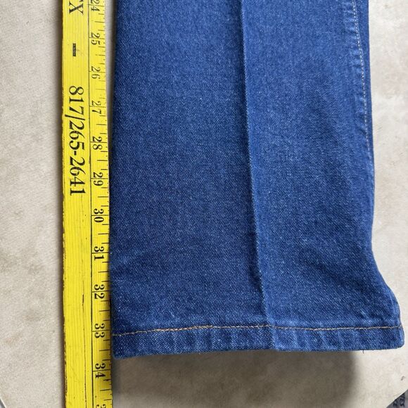 Wrangler 936PWD Cowboy Cut Slim Fit Jeans 36x34 Blue Denim - Picture 4 of 9
